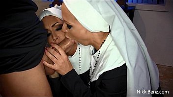 Nuns Nikki Benz and Jessica Jaymes Get Fucked By A Priest?!?
